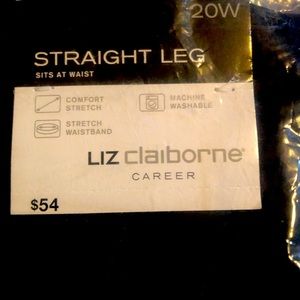 Liz Claiborne black pull on slacks. 20w